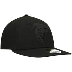 Black on Black Low Profile 59FIFTY II Fitted Hat - Atlanta Falcons Hats