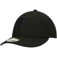 Alternate Logo Black on Black Low Profile 59FIFTY II Fitted Hat - Tennessee Titans Hats
