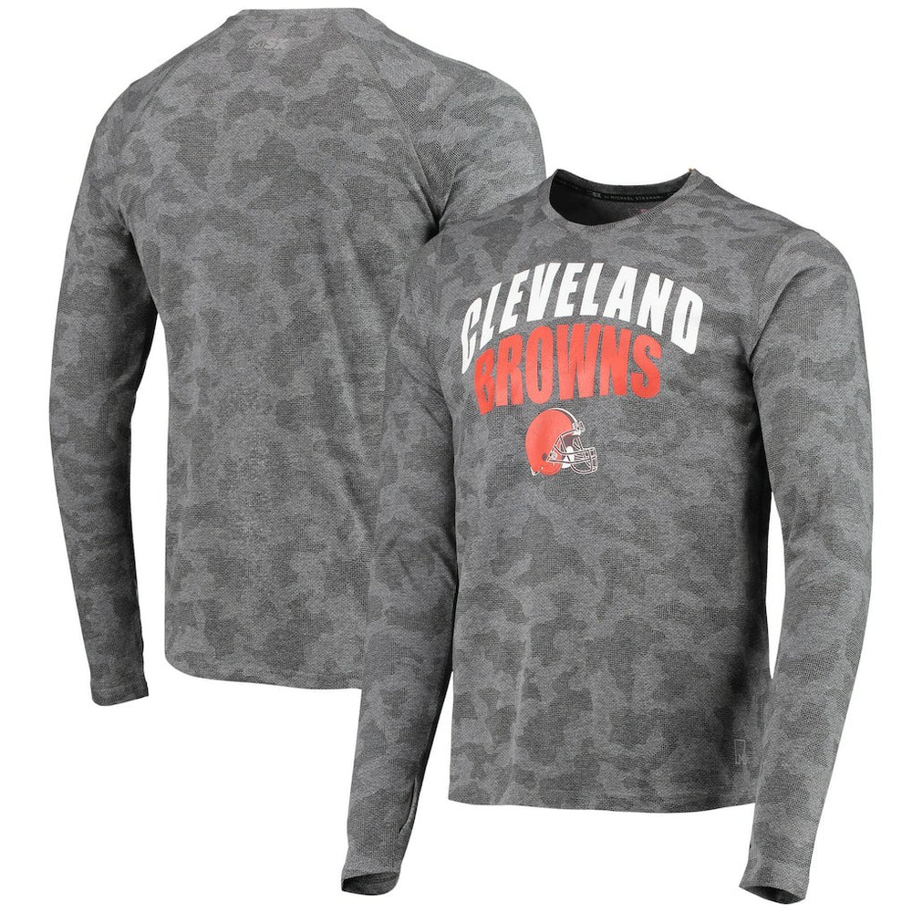 MSX by Michael Strahan Camo Performance Long Sleeve T-Shirt - Cleveland Browns T-shirts