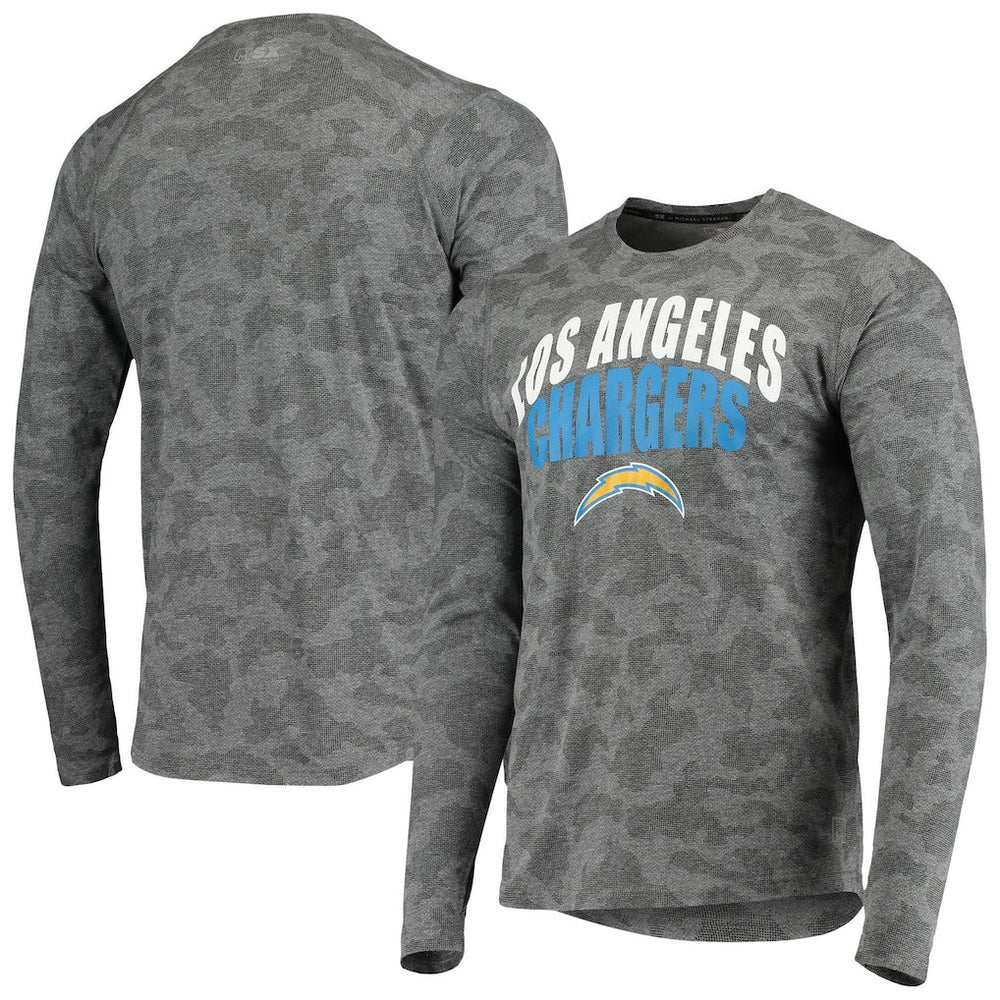 MSX by Michael Strahan Camo Performance Long Sleeve T-Shirt - Los Angeles Chargers T-shirts