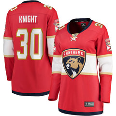 NHL Spencer Knight Florida Panthers Fanatics Women's Home Breakaway Jersey