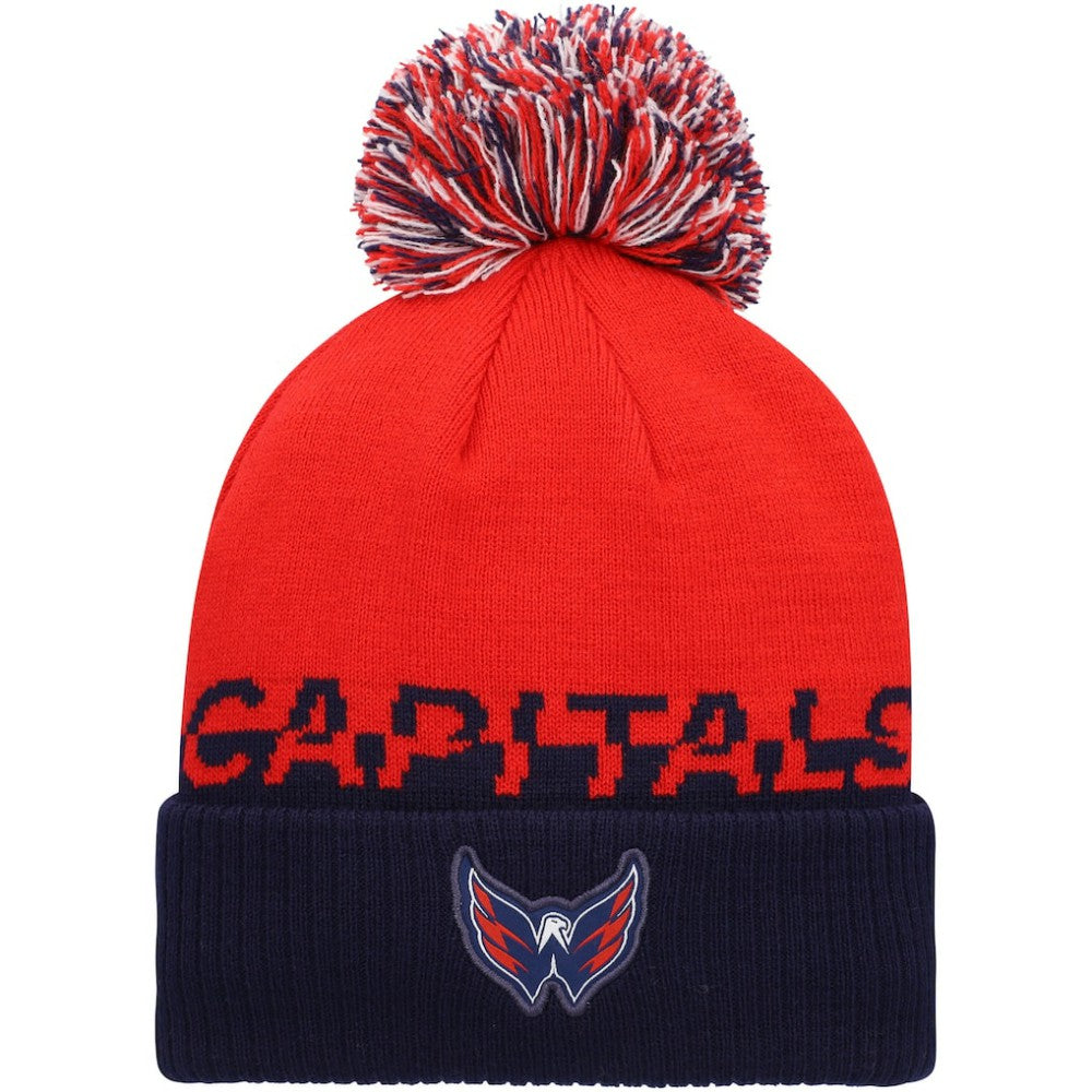 NHL Washington Capitals adidas COLD.RDY Cuffed Knit Hat with Pom