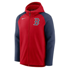 Red/Navy Boston Red Sox Nike Authentic Collection Performance Raglan Full-Zip Hoodie