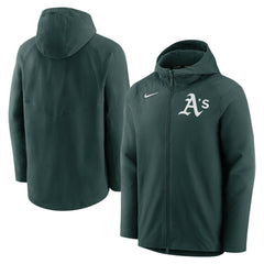 Green Athletics Nike Authentic Collection Performance Raglan Full-Zip Hoodie