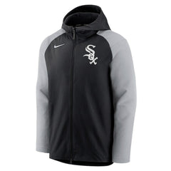 Black/Gray Chicago White Sox Nike Authentic Collection Performance Raglan Full-Zip Hoodie