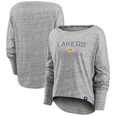 Fanatics Los Angeles Lakers Women's Nostalgia Off-The-Shoulder Long Sleeve T-Shirt