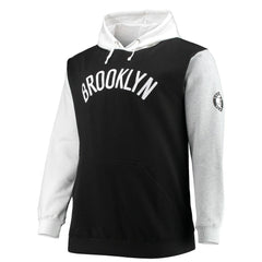Fanatics Brooklyn Nets Big & Tall Double Contrast Pullover Hoodie