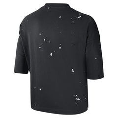 Nike Brooklyn Nets Women's Courtside Splatter Cropped T-Shirt