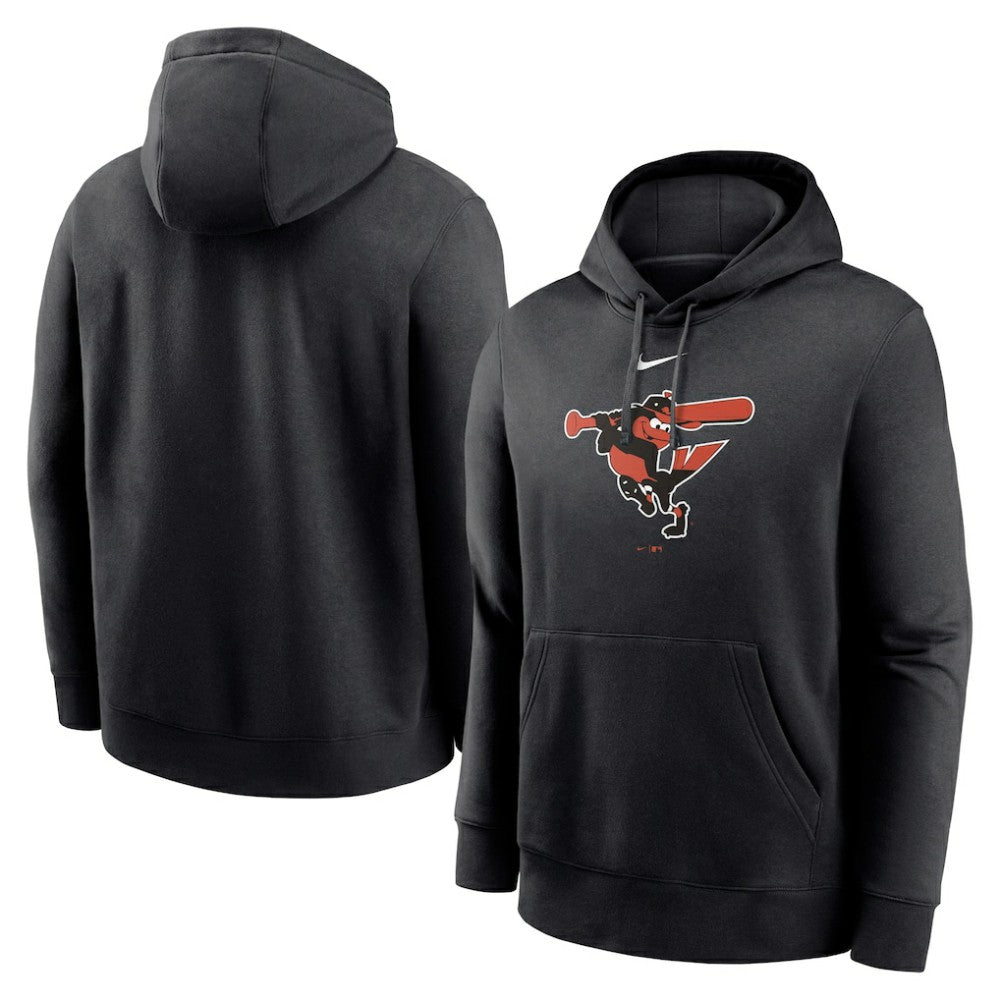 Black Baltimore Orioles Nike Alternate Logo Club Pullover Hoodie