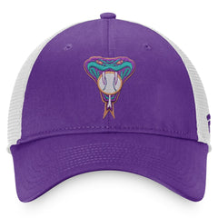 Purple/White Arizona Diamondbacks Fanatics Cooperstown Collection Core Trucker Snapback Hat
