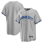 Gray Kansas City Royals Nike Road Replica Team Jersey