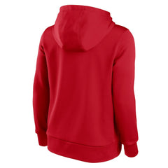 Red Washington Nationals Nike Women's Alternate Logo Performance Pullover Hoodie