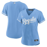 Light Blue Kansas City Royals Nike Women's Alternate Replica Team Logo Jersey
