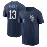 Navy Salvador Perez Kansas City Royals Nike City Connect Name & Number T-Shirt
