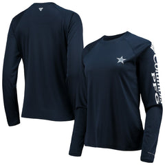 Women's Tidal Omni-Shade Raglan Long Sleeve T-Shirt - Dallas Cowboys T-shirts