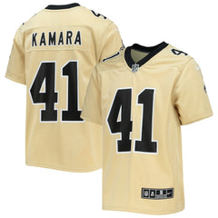 Alvin Kamara Youth Inverted Team Game Jersey - New Orleans Saints Jerseys