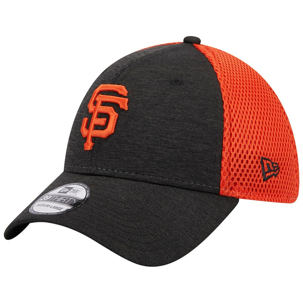 Black San Francisco Giants New Era Shadow Neo 39THIRTY Flex Hat