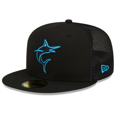Black Miami Marlins New Era 2023 Batting Practice 59FIFTY Fitted Hat