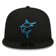 Black Miami Marlins New Era 2023 Batting Practice 59FIFTY Fitted Hat