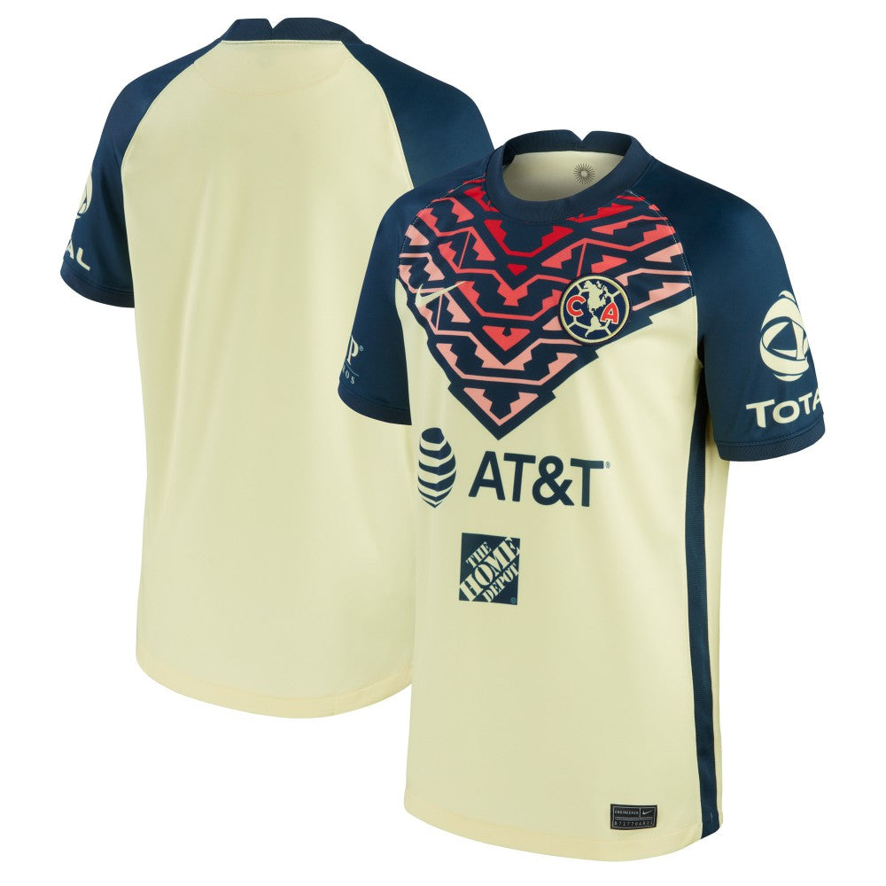 Club America Youth 2021/22 Home Breathe Stadium Replica Jersey