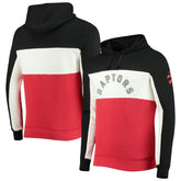 Toronto Raptors Junk Food Wordmark Colorblock Fleece Pullover Hoodie