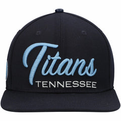 Pro Standard Script Wordmark Snapback Hat - Tennessee Titans Hats