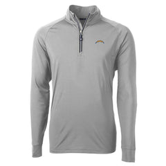 Cutter & Buck Adapt Eco Knit Quarter-Zip Pullover Jacket - Los Angeles Chargers Pullover