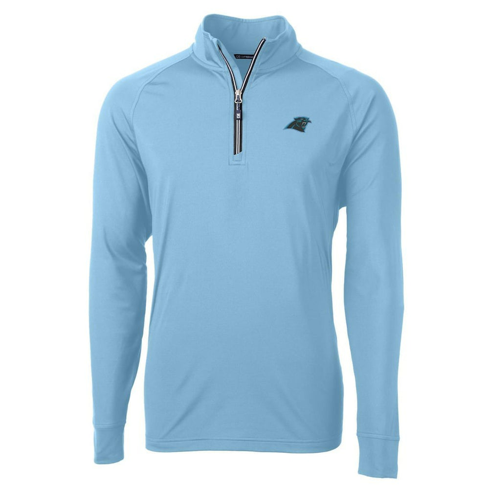 Cutter & Buck Adapt Eco Knit Quarter-Zip Pullover Jacket - Carolina Panthers Pullover