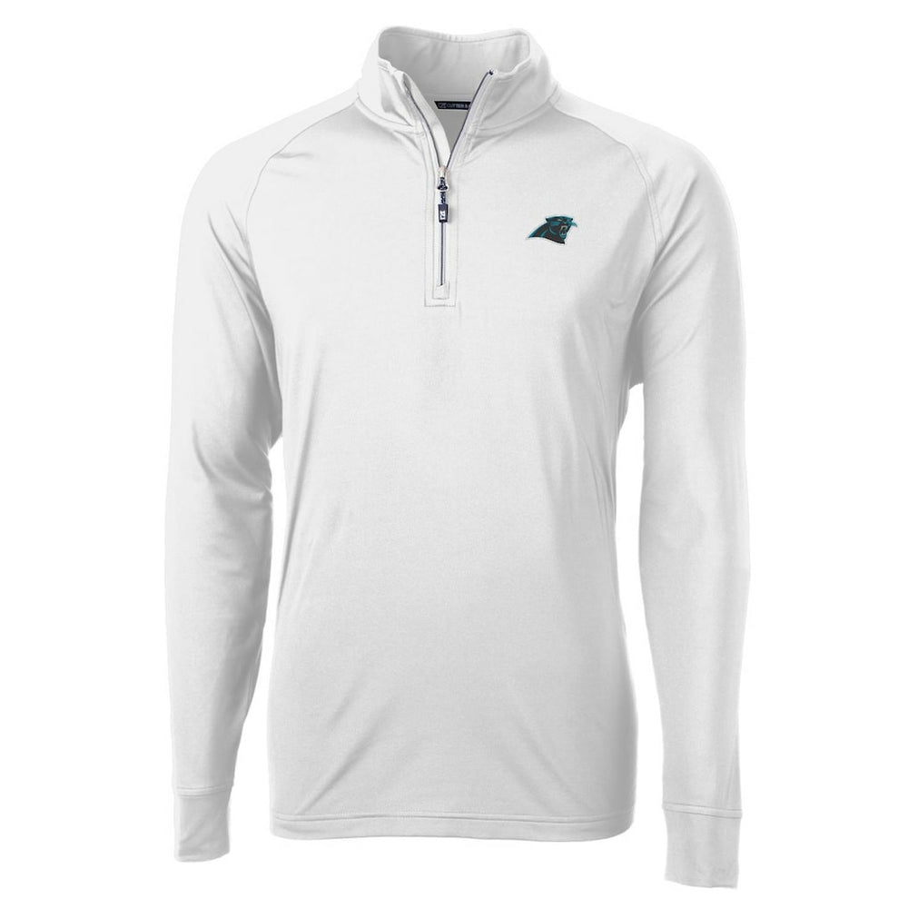Cutter & Buck Adapt Eco Knit Quarter-Zip Pullover Jacket - Carolina Panthers Pullover