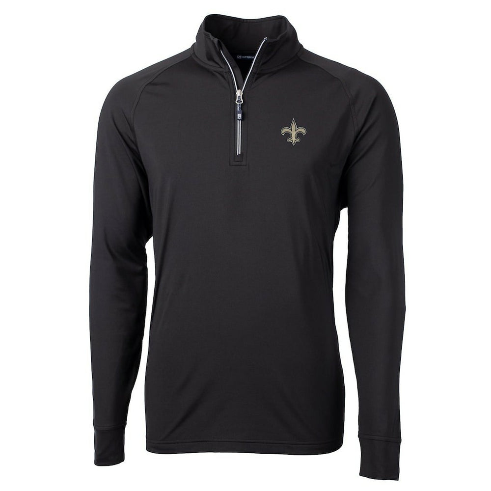 Cutter & Buck Adapt Eco Knit Quarter-Zip Pullover Jacket - New Orleans Saints Pullover