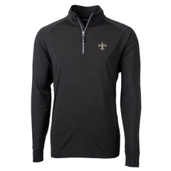 Cutter & Buck Adapt Eco Knit Quarter-Zip Pullover Jacket - New Orleans Saints Pullover