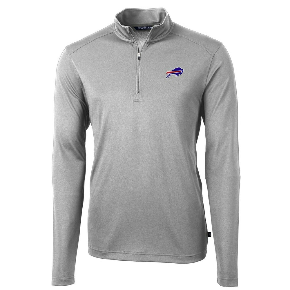 Cutter & Buck Virtue Eco Pique Recycled Quarter-Zip Pullover Jacket - Buffalo Bills Pullover