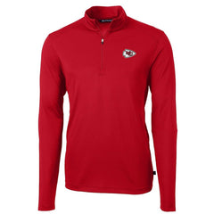 Cutter & Buck Virtue Eco Pique Recycled Quarter-Zip Pullover Jacket - Kansas City Chiefs Pullover