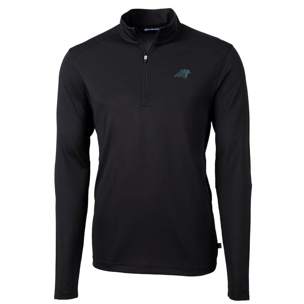 Cutter & Buck Virtue Eco Pique Recycled Quarter-Zip Pullover Jacket - Carolina Panthers Pullover