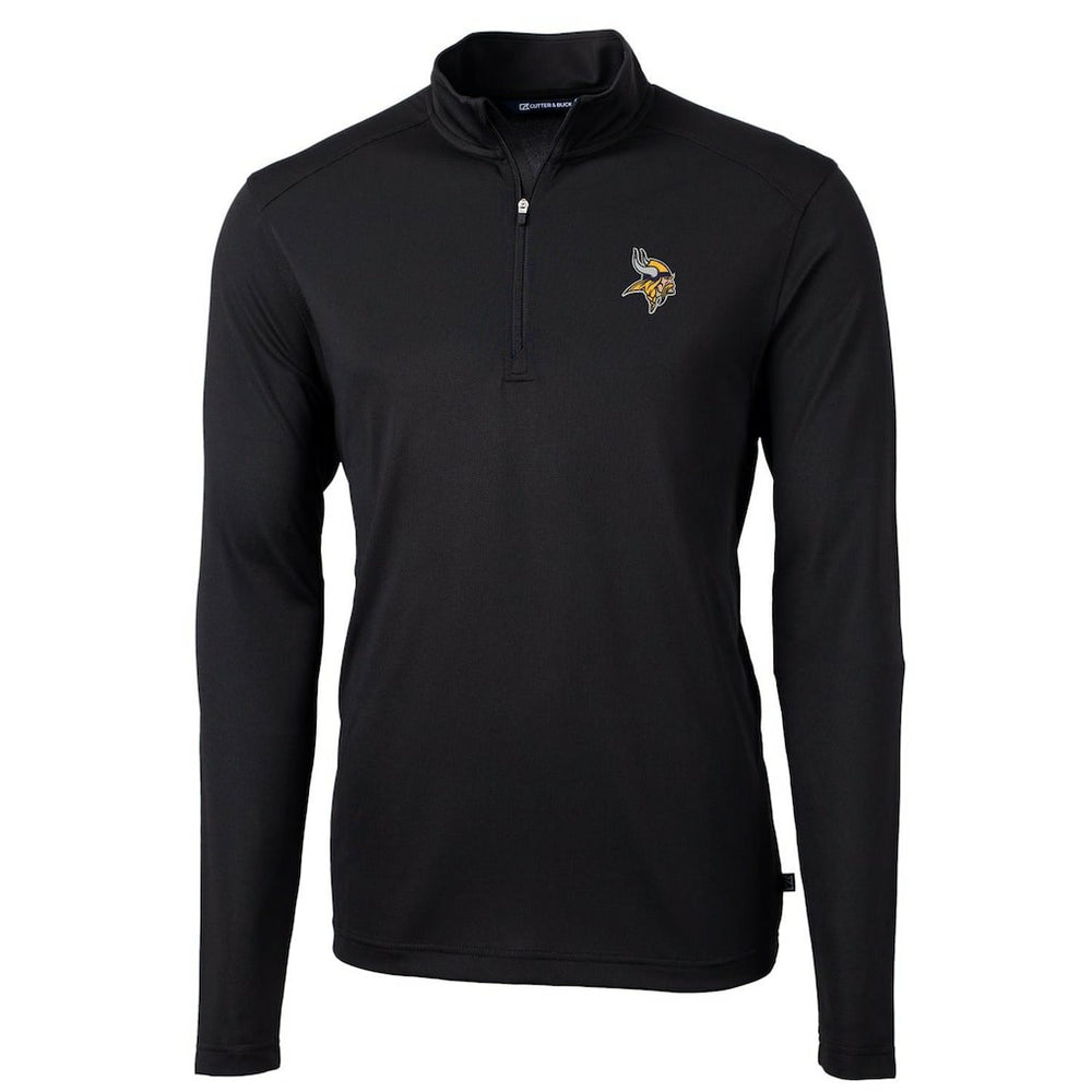Cutter & Buck Virtue Eco Pique Recycled Quarter-Zip Pullover Jacket - Minnesota Vikings Pullover