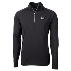 Cutter & Buck Big & Tall Adapt Eco Knit Quarter-Zip Pullover Jacket - Green Bay Packers Pullover