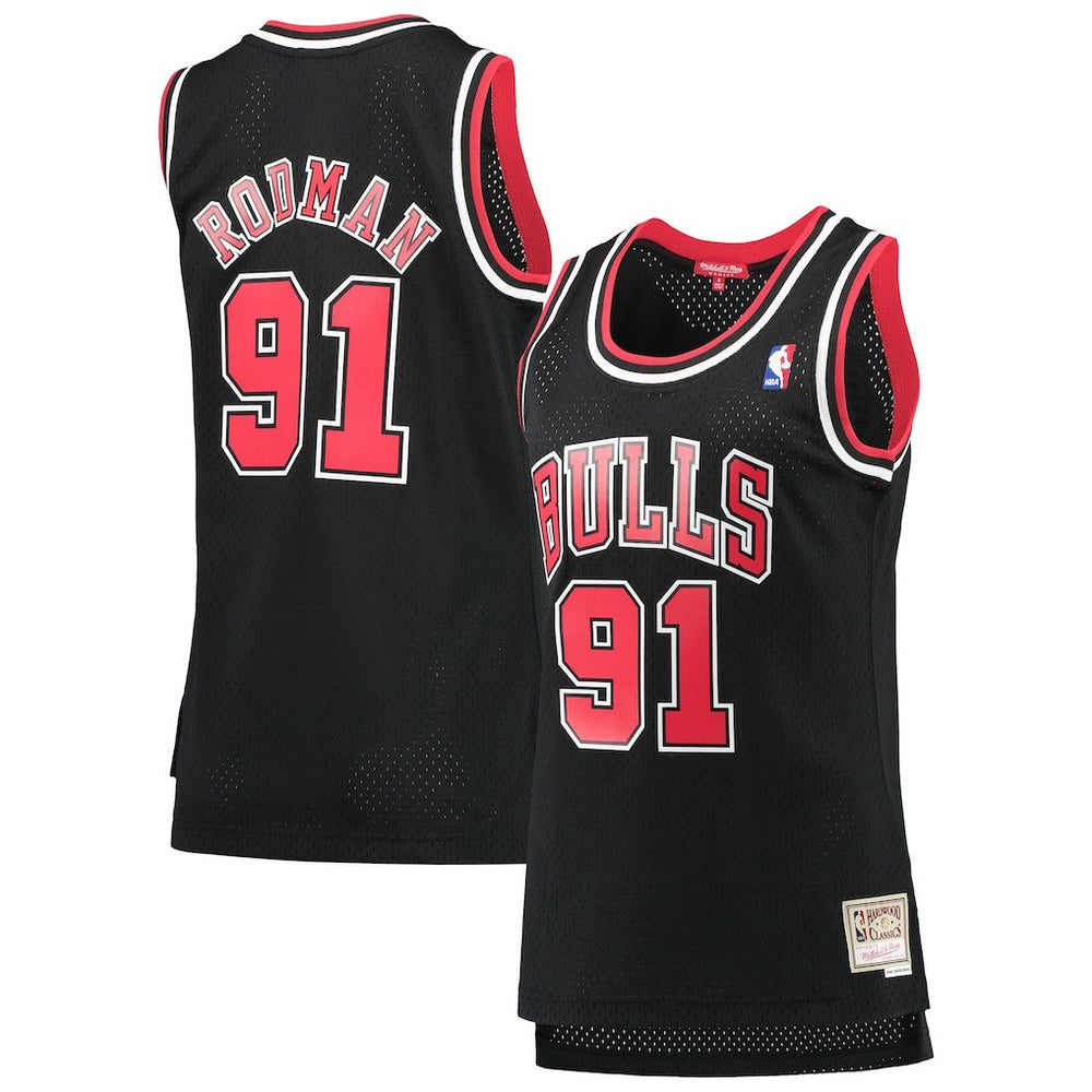 Mitchell & Ness Dennis Rodman Chicago Bulls Women's Hardwood Classics Swingman Jersey sale