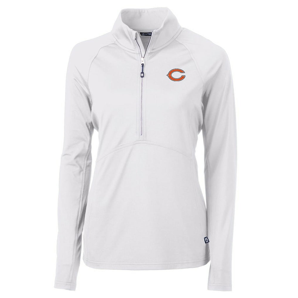 Cutter & Buck Women's Adapt Eco Knit Half-Zip Pullover Jacket - Chicago Bears Pullover