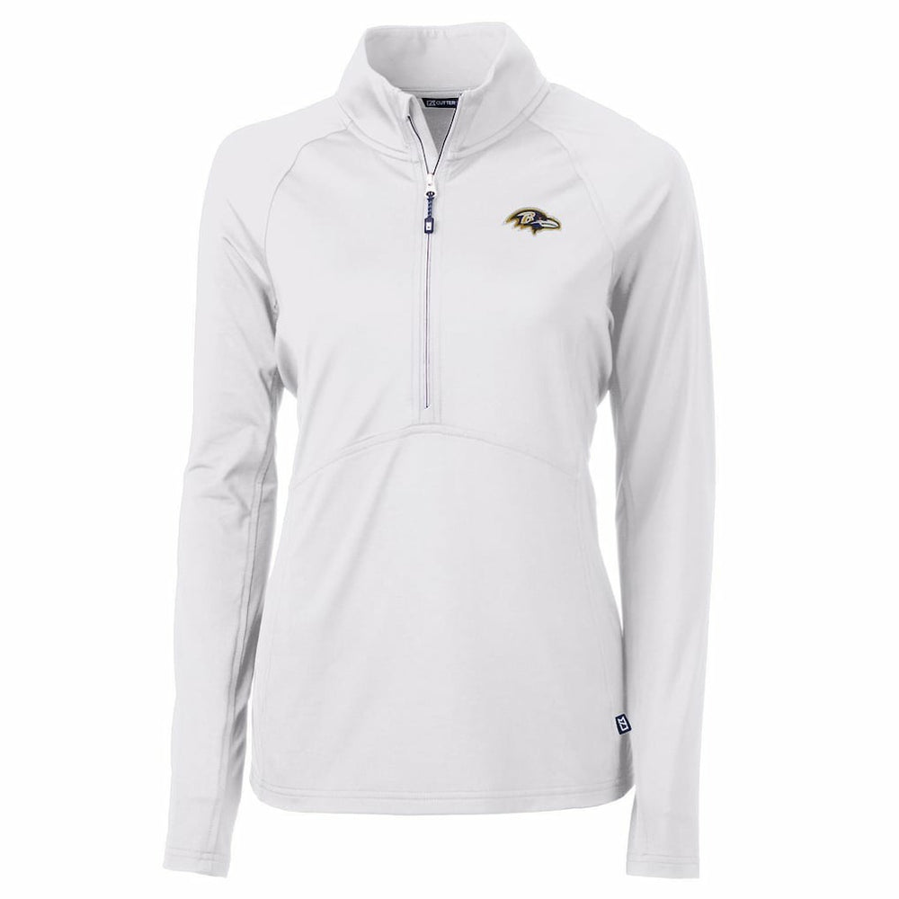 Cutter & Buck Women's Adapt Eco Knit Half-Zip Pullover Jacket - Baltimore Ravens Pullover