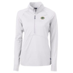 Cutter & Buck Women's Adapt Eco Knit Half-Zip Pullover Jacket - Green Bay Packers Pullover