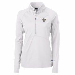 Cutter & Buck Women's Adapt Eco Knit Half-Zip Pullover Jacket - New Orleans Saints Pullover