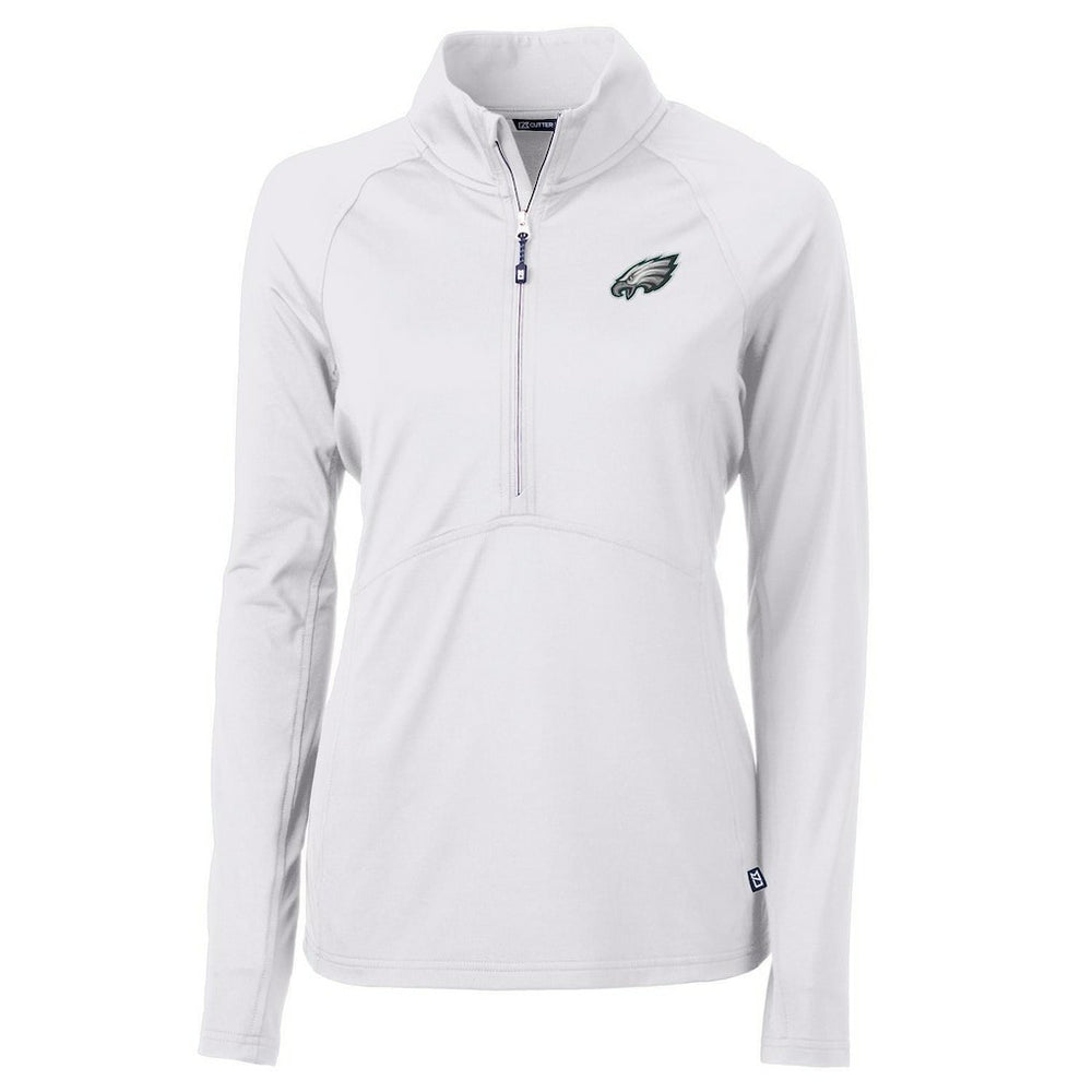 Cutter & Buck Women's Adapt Eco Knit Half-Zip Pullover Jacket - Philadelphia Eagles Pullover