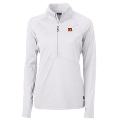 Cutter & Buck Women's Adapt Eco Knit Half-Zip Pullover Jacket - Cincinnati Bengals Pullover