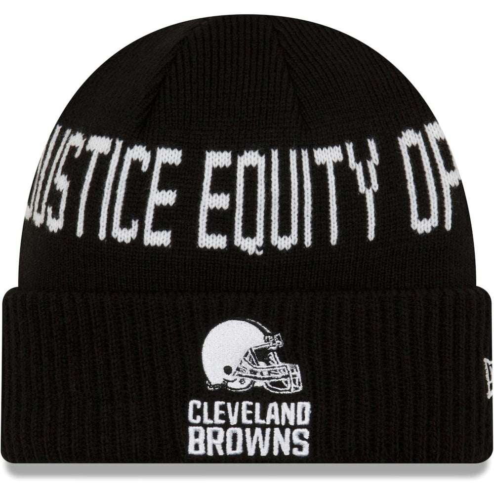 Team Social Justice Cuffed Knit Hat - Cleveland Browns Hats