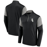 Black/Gray Chicago White Sox Fanatics Primary Logo Quarter-Zip Top