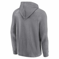 Gray Miami Marlins Fanatics No Time Off Raglan Pullover Hoodie