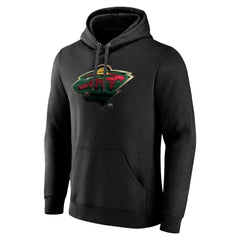 NHL Minnesota Wild Personalized Midnight Mascot Logo Pullover Hoodie