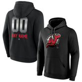 NHL New Jersey Devils Personalized Midnight Mascot Logo Pullover Hoodie
