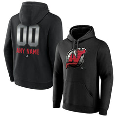 NHL New Jersey Devils Personalized Midnight Mascot Logo Pullover Hoodie