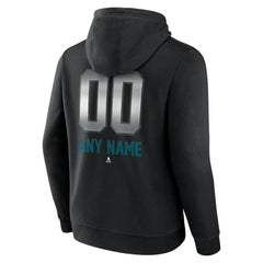 NHL San Jose Sharks Personalized Midnight Mascot Logo Pullover Hoodie